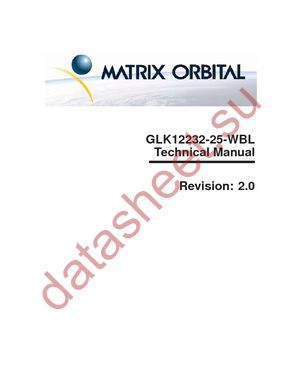 GLK12232-25-WBL-E datasheet  